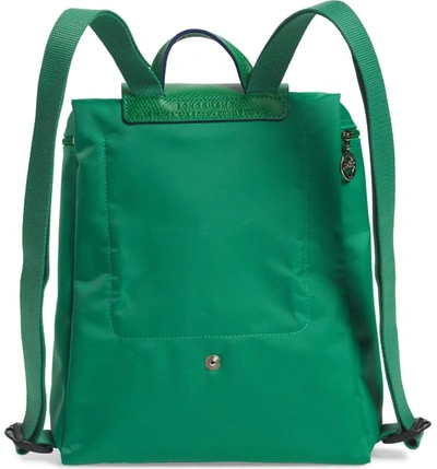 Shop Longchamp Le Pliage Club Backpack - Green In Cactus