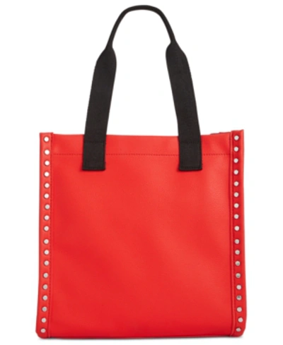 Shop French Connection Fina Tote In Red/silver