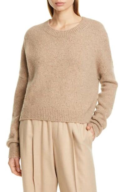 Vince Oversize Boxy Cashmere Crewneck Sweater In Camel ModeSens