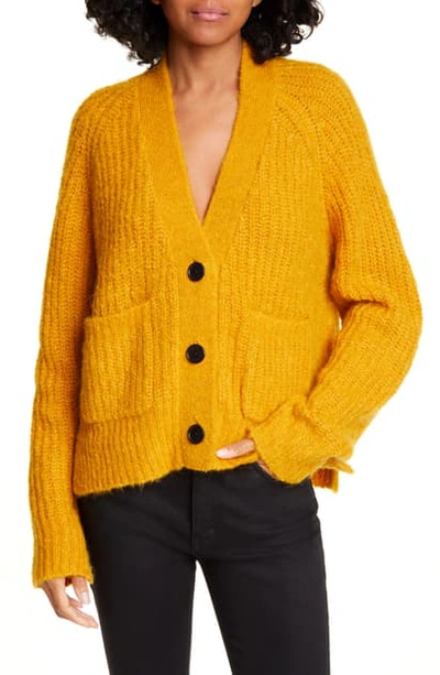 Shop A.l.c Cleveland Button Cardigan In Mustard