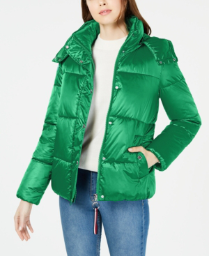 tommy hilfiger hooded down coat