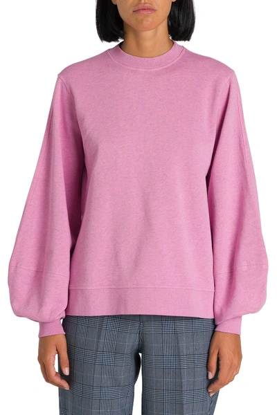 Shop Ganni Isoli Sweatshirt In Rosa