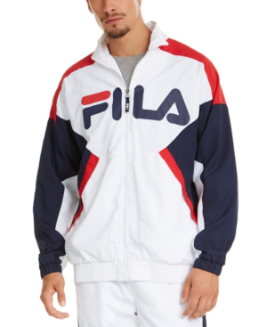 white fila windbreaker