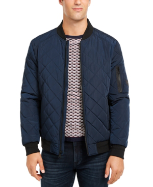 calvin klein quilted bomber jacket