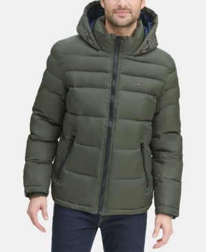 tommy hilfiger men's quilted parka