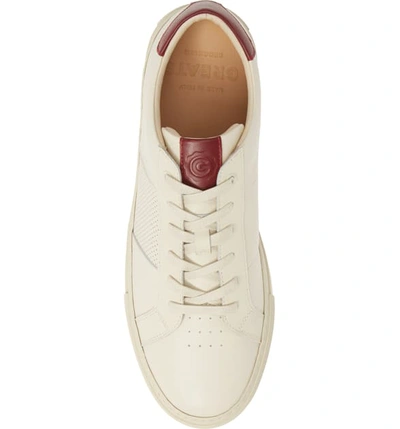 Shop Greats Royale Sneaker In Off White/ Red Leather