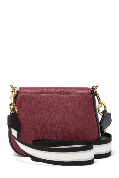 Shop Marc Jacobs Empire City Mini Leather Messenger Bag In Sultry Red Multi