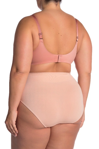 Shop Spanx Pillow Cup Signature Push-up Plunge Bra In Bronzed Blush