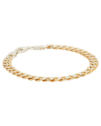 Shop Argento Vivo Two Tone Chain Bracelet In Gold
