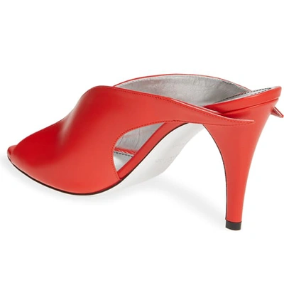 Shop Givenchy Wing Mule Sandal In Poppy Red Leather