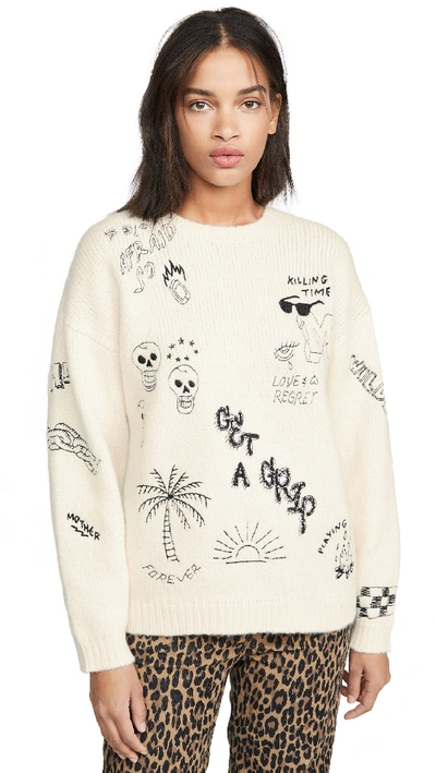 Shop Mother The Jumper Alpaca Pullover In Leave A Message