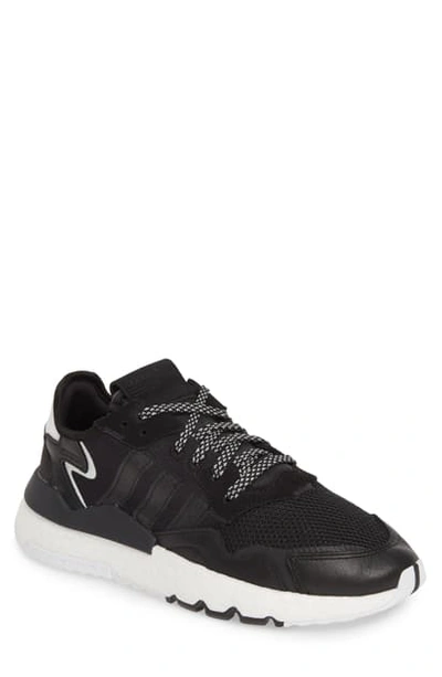Shop Adidas Originals Nite Jogger Sneaker In Core Black/ Core Black/ Carbon