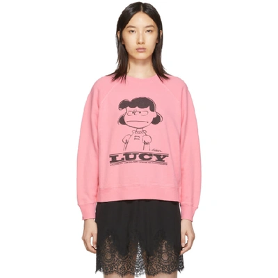 X Peanuts Lucy Sweatshirt In Pink