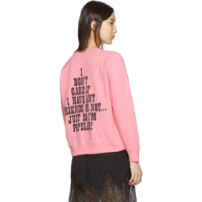 Shop Marc Jacobs Pink Peanuts Edition Lucy Sweatshirt In 650 Pink