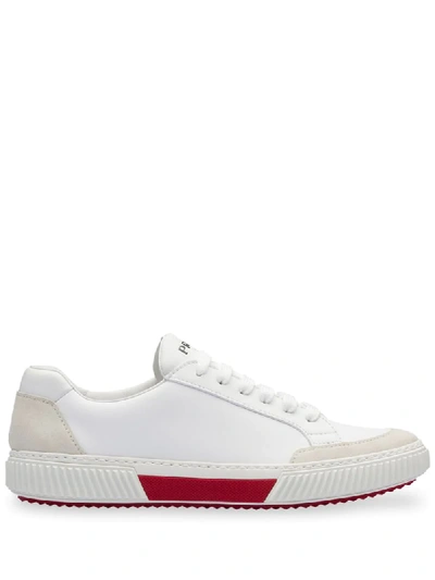 Shop Prada Low-top Sneakers In White