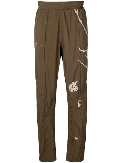 Shop Oakley By Samuel Ross Brown Polyester Joggers