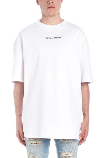 Shop Ih Nom Uh Nit White Cotton T-shirt