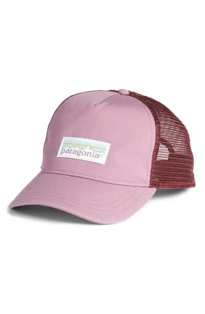 Shop Patagonia Trucker Hat In Verp Verbena Purple