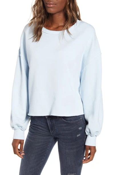 Shop Wildfox Olivia Fleece Sweatshirt In Powder