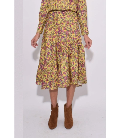 Shop Apiece Apart Nieto Bias Skirt In Potpourri Sun In Multi