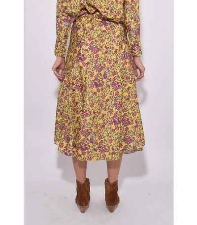 Shop Apiece Apart Nieto Bias Skirt In Potpourri Sun In Multi