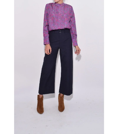 Shop Apiece Apart Sez Pintuck Blouse In Potpourri Plum In Purple