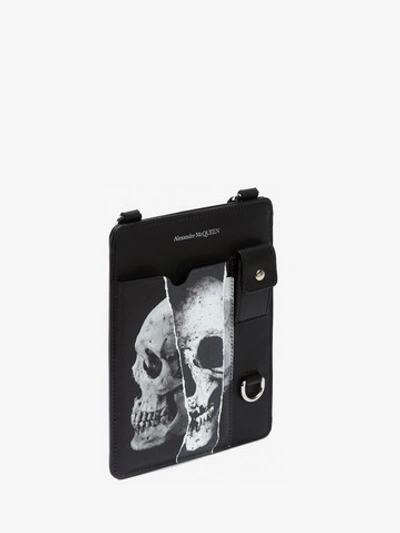 Shop Alexander Mcqueen Torn Skull Smartphone Case In Black