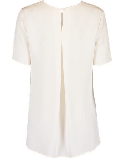Shop Adam Lippes Silk Crepe Top In Ivory