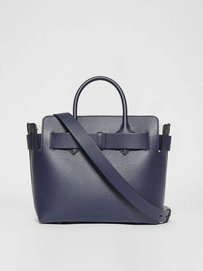 Shop Burberry The Small Leather Triple Stud Belt Bag In Regency Blue