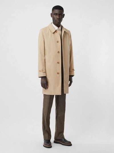 Shop Burberry The Pimlico Heritage Car Coat In Honey