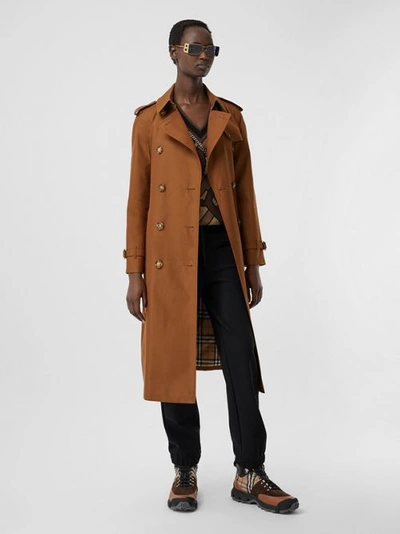 Shop Burberry The Waterloo Trench Coat In Chestnut Brown