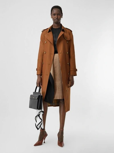 Shop Burberry The Waterloo Trench Coat In Chestnut Brown