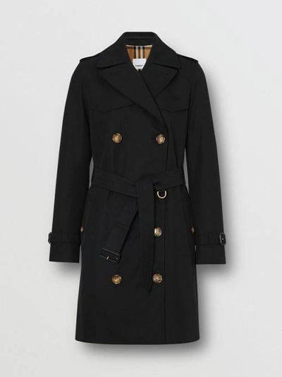 Shop Burberry The Short Islington Trench Coat In Black