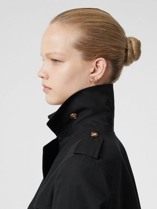 Burberry The Short Islington Trench Coat In Black  ModeSens