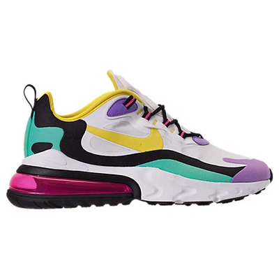 Shop Nike Men's Air Max 270 React Casual Shoes In Pink / Purple