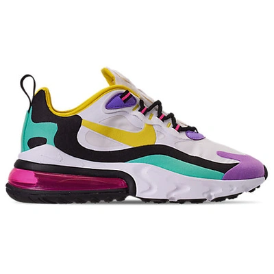 Shop Nike Women's Air Max 270 React Casual Shoes In White