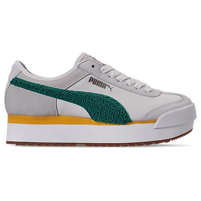 Shop Puma Women's Roma Amor Heritage Casual Shoes In White