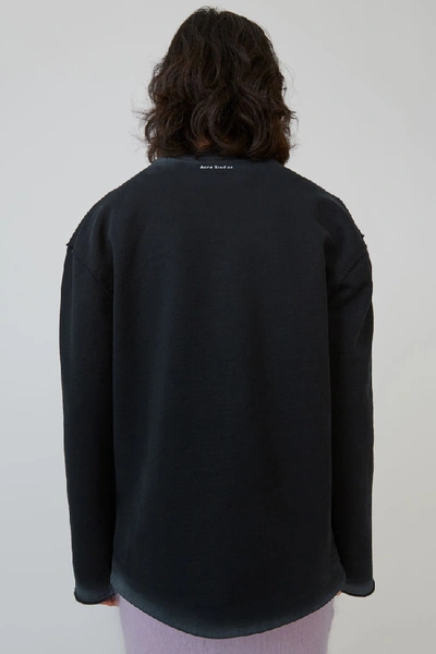 Shop Acne Studios Oversized Sweatshirt Faded Black