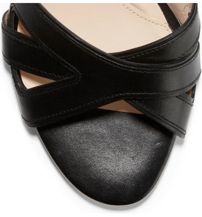Shop Cole Haan Hana Grand Wedge Sandal In Black Leather