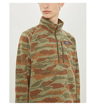 Shop Patagonia Better Camo-print Recycled-polyester Jumper In Bear Camo