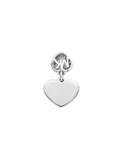 Shop Michael Kors Kors Love Sterling Silver Pavé Heart Bracelet