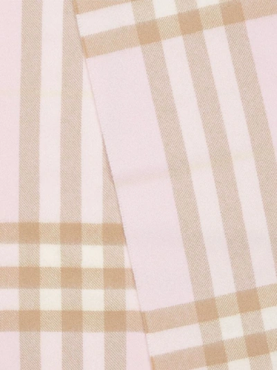 Shop Burberry Giant Check Scarf In Alabaster