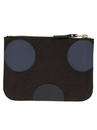 Shop Comme Des Garçons Wallet Wallet Rubber Dot Group In Black