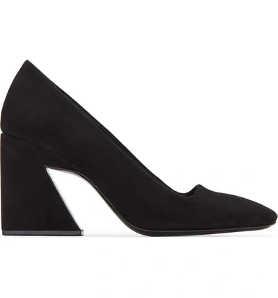 Shop Mercedes Castillo Rosana Pump In Black Suede