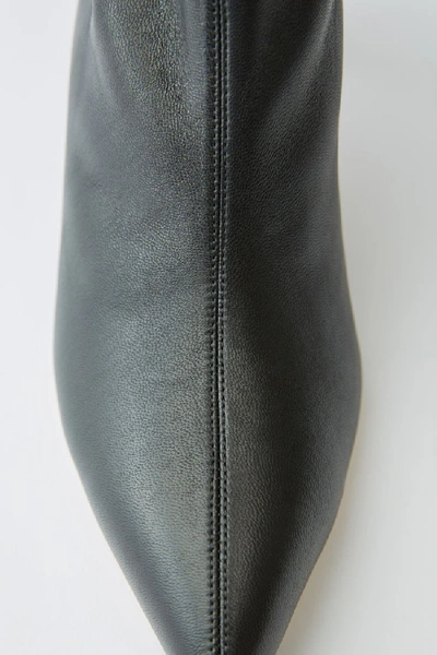 Shop Acne Studios Curved Heel Boots Black