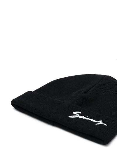 Shop Givenchy Logo Beanie Hat In Black