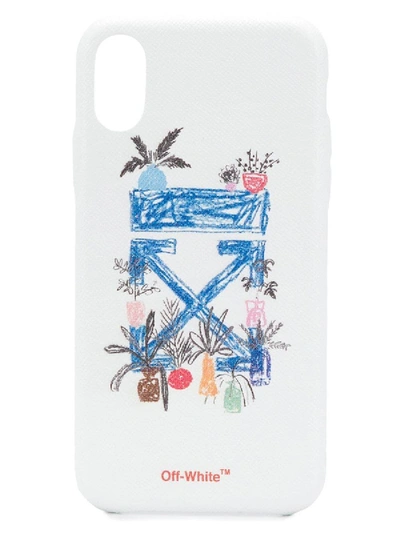 Shop Off-white Printed Logo Iphone X Case