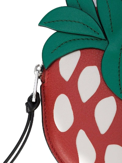 Shop Loewe Strawberry Keyring In Multicolor