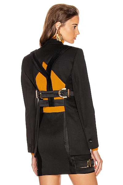 Shop Versace Tailored Jacket In Black