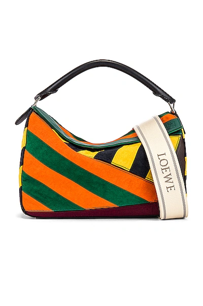 Shop Loewe Puzzle Rugby Large Bag In Multi